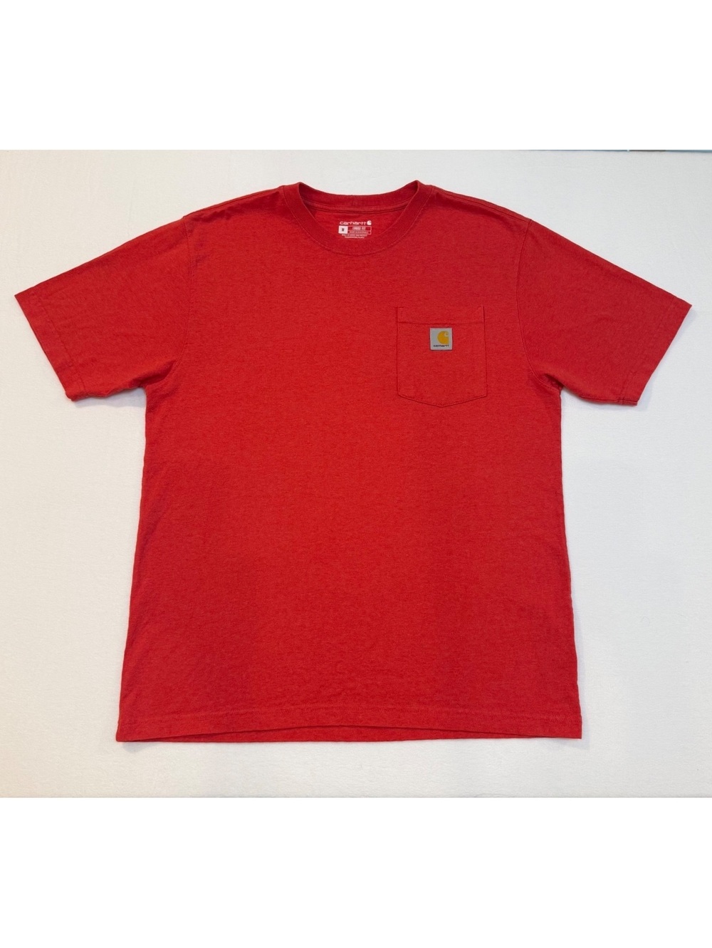Carhartt Men's Loose Fit Red Pocket T-Shirt Medium